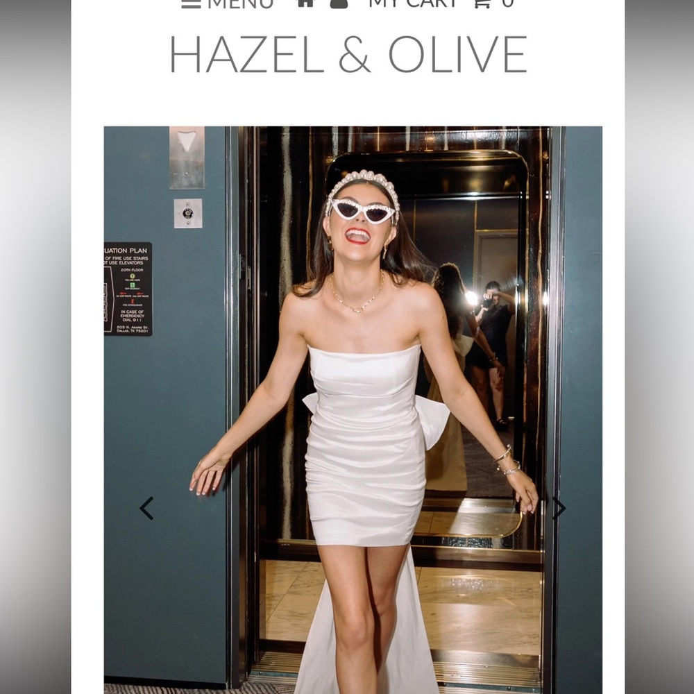 Hazel and Olive Bowtiful Bride Dress